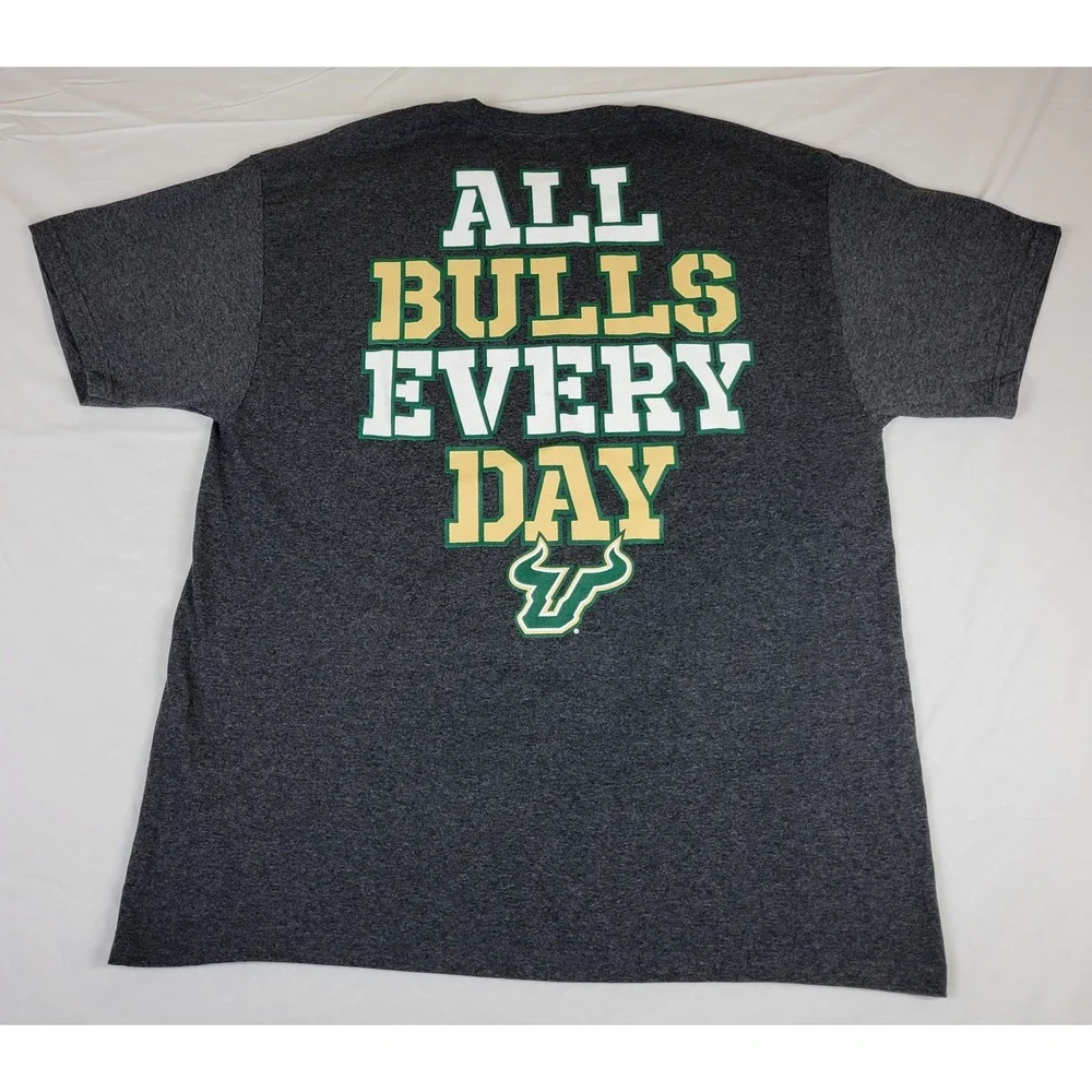Champion USF Bulls Football T-Shirt Mens Large Gray All Bulls Every Day NCAA NEW - Picture 6 of 6